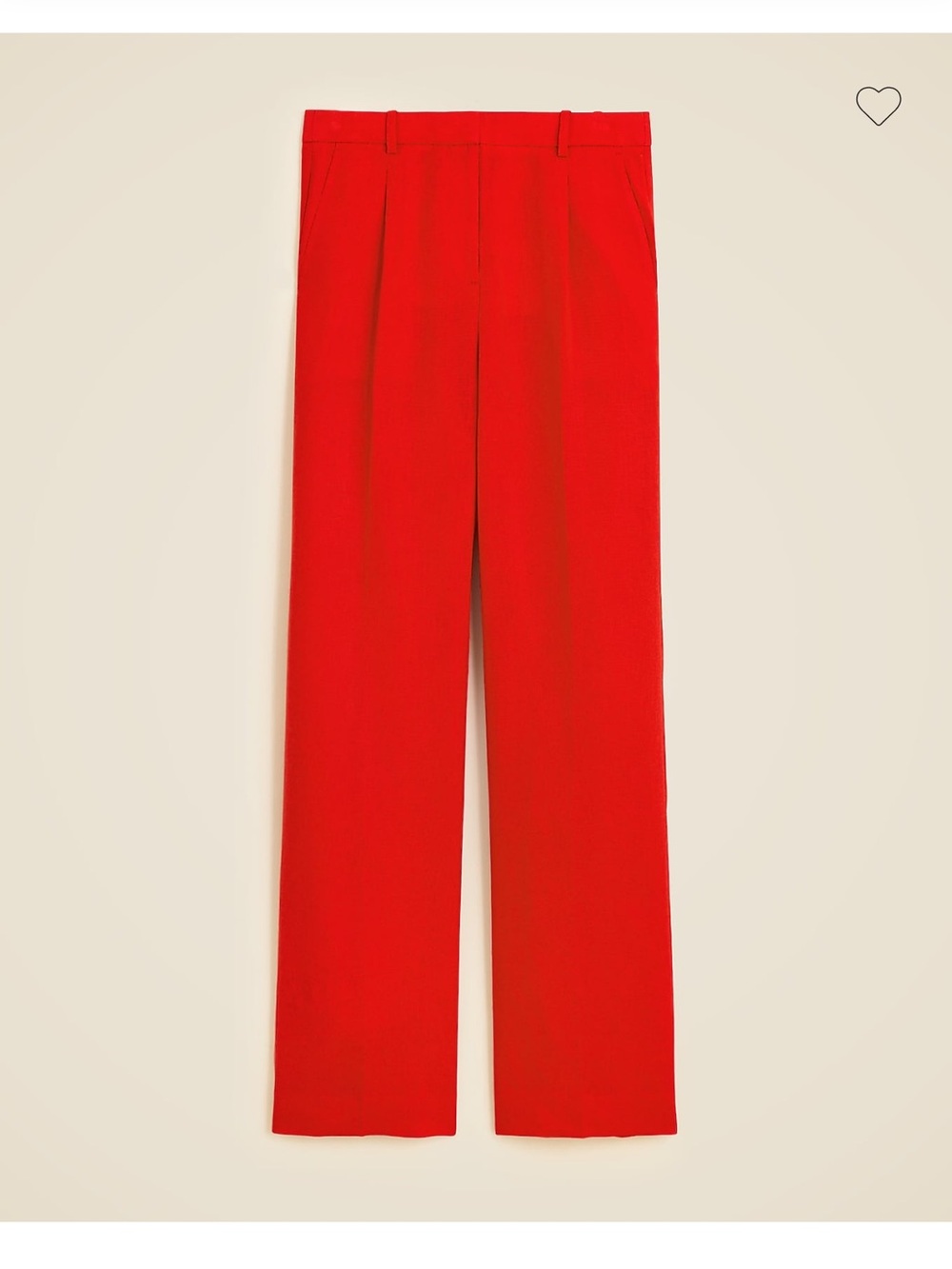 Jcrew wide leg linen pants-red arroyo-12P - Picture 2 of 4